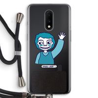 Zwaai: OnePlus 7 Transparant Hoesje met koord