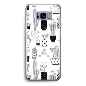 Cactusmotief: Samsung Galaxy S8 Plus Transparant Hoesje