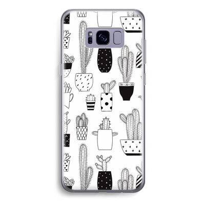 Cactusmotief: Samsung Galaxy S8 Plus Transparant Hoesje