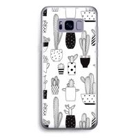 Cactusmotief: Samsung Galaxy S8 Plus Transparant Hoesje Cactusmotief: Samsung Galaxy S8 Plus Transparant Hoesje