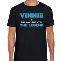 Vinnie Voornaam cadeau - The man, The myth the legend - zwart - voor heren - verjaardag