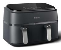 Philips 3000 series NA351/00 friteuse Dubbel 9 l Vrijstaand 2750 W Heteluchtfriteuse Grijs