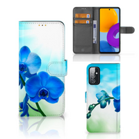 Samsung Galaxy M52 Hoesje Orchidee Blauw - Cadeau voor je Moeder