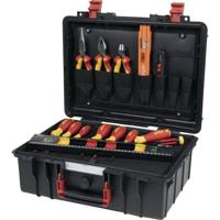 Wiha Basic Set L electric 18tlg Gereedschapskoffer (met inhoud) 18-delig Electricien, Handwerker, Leerling, Professioneel, VDE (b x h x d) 457 x 183 x 367 mm