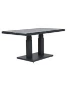 Qopps Rubli in hoogte verstelbare tafel 130 x 75 antraciet
