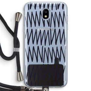 Marrakech Zigzag: Samsung Galaxy J5 (2017) Transparant Hoesje met koord