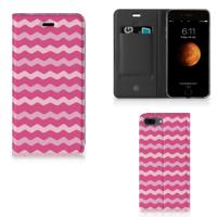 Apple iPhone 7 Plus | 8 Plus | Hoesje met Magneet | Waves Pink