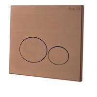 Wiesbaden Drukplaat X32 Metal Voor Inbouwreservoir Geborsteld Brons Koper Wiesbaden Drukplaat X32 Metal Voor Inbouwreservoir Geborsteld Brons Koper