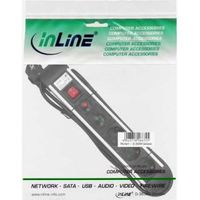 InLine 16431A power uitbreiding 1,5 m 3 AC-uitgang(en) Zwart - thumbnail
