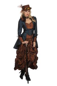 Steampunk Damesjurk Blue Premium