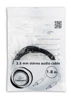 Gembird CCAP-444-6 audio kabel 1,8 m 3.5mm Zwart - thumbnail
