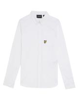 Lyle & Scott winter oxford shirt jongens - wit