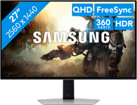 Samsung Odyssey G60SD computer monitor 68,6 cm (27") 2560 x 1440 Pixels Quad HD OLED Zilver - thumbnail