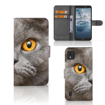 Telefoonhoesje | Met pasjeshouder | Nokia C2 2nd Edition Britse Korthaar