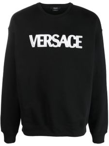 Versace sweat à logo appliqué - Noir