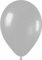 Metallic ballonnen zilver 100 stuks - thumbnail