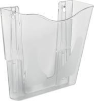 Deflecto DocuPockets muurfolderhouder verticaal, 1 vak, transparant Deflecto DocuPockets muurfolderhouder verticaal, 1 vak, transparant
