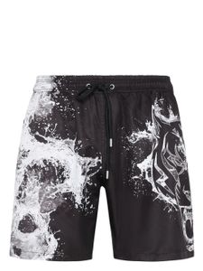 Plein Sport short de bain Splash Extreme à lien de resserrage - Noir