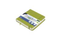 Kangaro Schetsboek - Lime Green - Hardcover - 80 vellen - 140g - Roomwit Papier met Elastiek en Lint