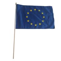 Zwaaivlaggetjes Europa - Polyester - 30 x 45 cm - Europese vlag