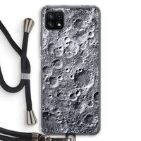 Maanlandschap: Samsung Galaxy A22 5G Transparant Hoesje met koord
