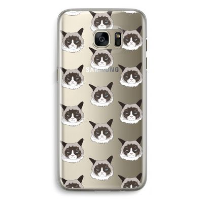 It's a Purrr Case: Samsung Galaxy S7 Edge Transparant Hoesje
