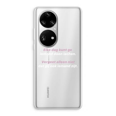 gij zijt ook iemand: Huawei P50 Pro Transparant Hoesje