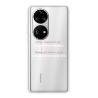 gij zijt ook iemand: Huawei P50 Pro Transparant Hoesje
