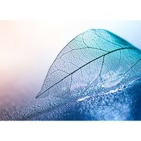 Inductiebeschermer - Blauw Abstract Blad - 57.6x51.6 cm - thumbnail