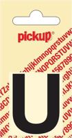 Plakletter Helvetica 40 mm Sticker zwarte letter u Pickup - Pickup