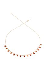 We by WHITEbIRD 18kt yellow gold Dancing Drops garnet necklace - Or - thumbnail