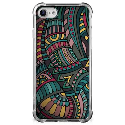 iPhone SE 2022/2020 | iPhone 8/7 Doorzichtige Silicone Hoesje Aztec iPhone SE 2022/2020 | iPhone 8/7 Doorzichtige Silicone Hoesje Aztec
