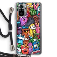 Vexx Mixtape: Xiaomi Redmi Note 10S Transparant Hoesje met koord