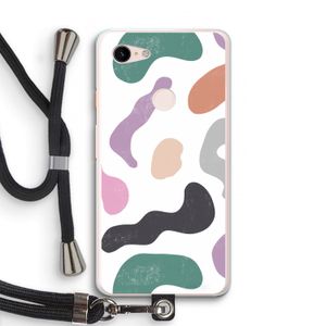 Memphis Shapes: Pixel 3 XL Transparant Hoesje met koord
