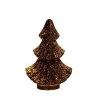 Boompje glas LED 15,5x9,5 cm brons - Annas collection