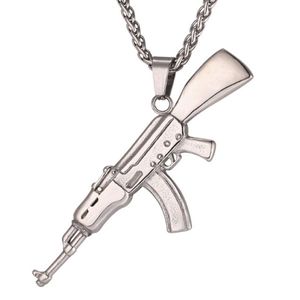 Mendes kettinghanger Edelstaal AK47 Silver