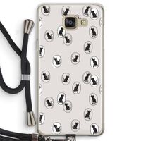 Miauw: Samsung Galaxy A5 (2016) Transparant Hoesje met koord