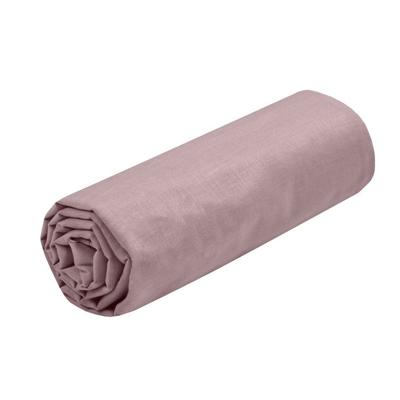Hoeslaken Eden - 2-persoons - 180 x 200 cm - oud roze - hotelkwaliteit - katoen - 30 cm dikte