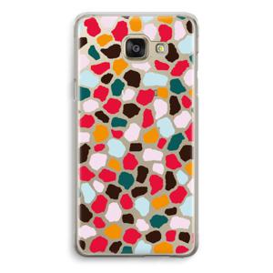 Colored Giraffe: Samsung Galaxy A5 (2016) Transparant Hoesje