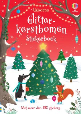 Glitterkerstbomen Stickerboek (Paperback)