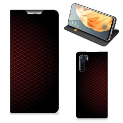 OPPO Reno3 | A91 | Hoesje met Magneet | Geruit Rood