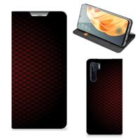 OPPO Reno3 | A91 | Hoesje met Magneet | Geruit Rood