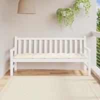 VidaXL Tuinbankkussen 180x50x7 cm oxford stof crèmewit