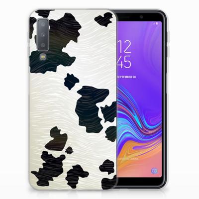 Samsung Galaxy A7 (2018) | TPU Hoesje | Koeienvlekken