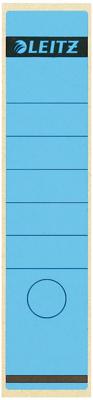 Leitz rugetiketten, zelfklevend, ft 6,1 x 28,5 cm, pak van 10 stuks, blauw