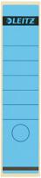 Leitz rugetiketten, zelfklevend, ft 6,1 x 28,5 cm, pak van 10 stuks, blauw