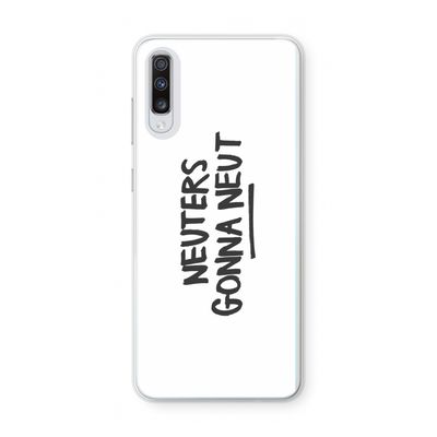 Neuters: Samsung Galaxy A70 Transparant Hoesje
