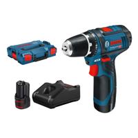 Bosch Professional GSR 12V-15 Accu schroefboormachine 12V 2.0Ah in L-Boxx - 0601868109