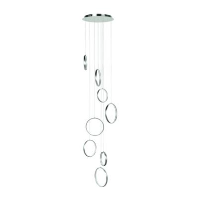 Highlight Design hanglampOlympia nikkel 8 cirkels - H5800.30