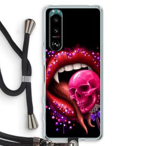 Dodelijk zoet: Sony Xperia 5 III Transparant Hoesje met koord